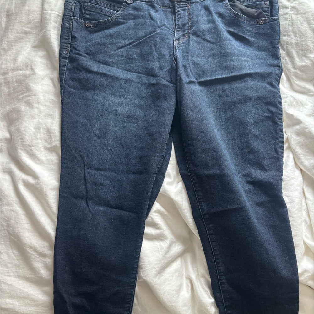 Democracy Dark Blue Straight Leg Jeans